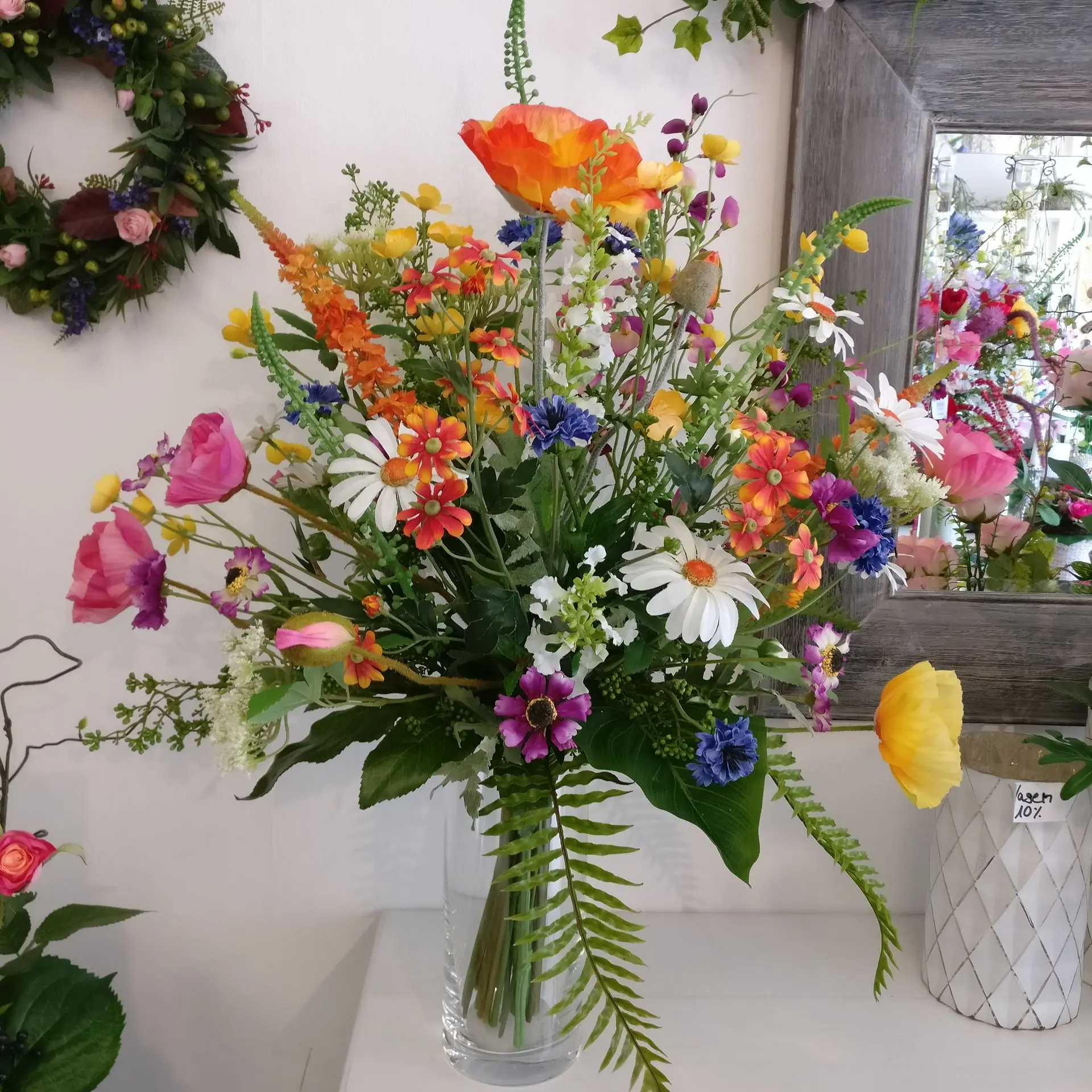 Artischoke Kunstblumen Wiesenblumen