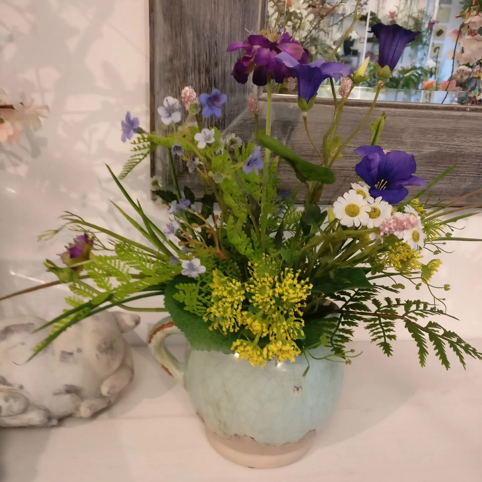 Artischoke Kunstblumen Wiesenblumen
