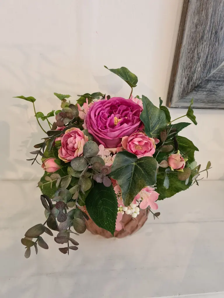 Rosenstrauß Artischoke Kunstblumen