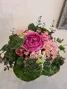Blumenstrauß kurz gebunden mit Rosen & Hortensien 